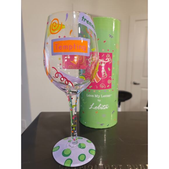 Lolita Love My Letter Wine Glass Collection - Picture 4 of 12